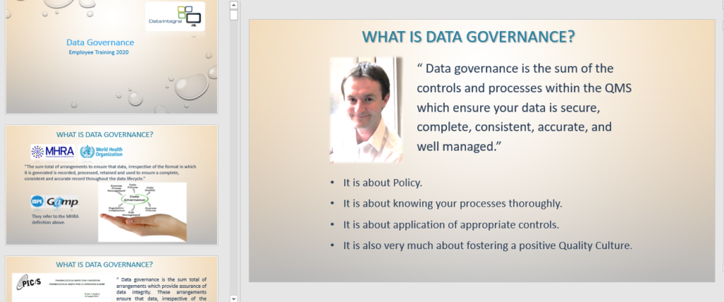 Data Governance Training 2020