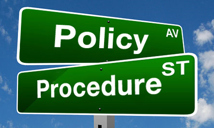 Policy Procedure Sign